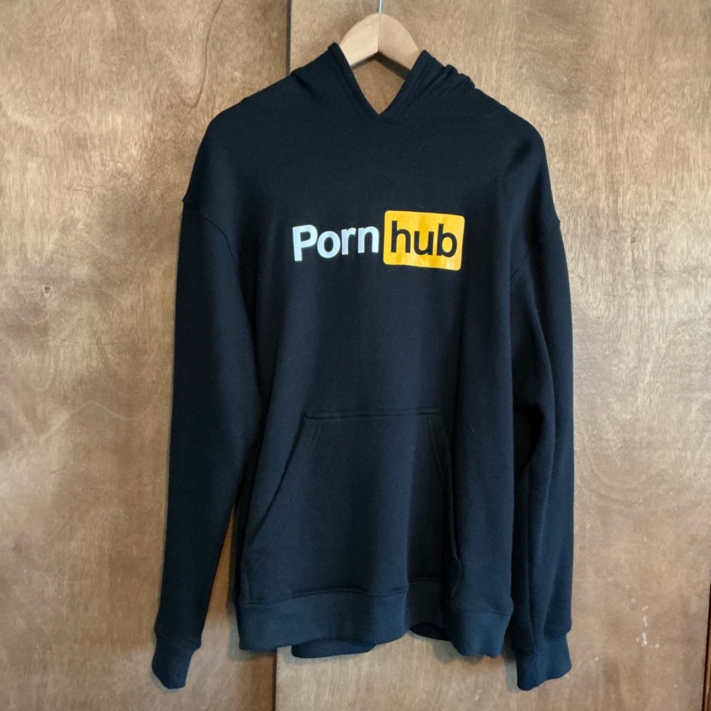 Men's Pornhub Black Hoodie - Picture 2 of 4